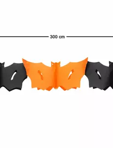 Halloween flaggermusgirlander 3 meter