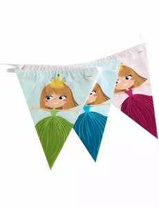 Prinsessevimpel plastgirlander 270 cm