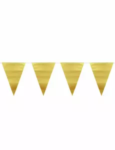 6m metallisk gull vimpelgirlander