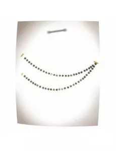 2.5m Mini Gold Glitter Star Garland