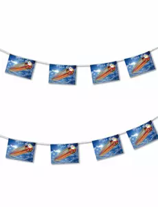 Brannsikker papirgirlanderballong 4,5 m