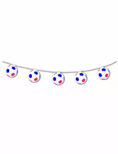 Fireproof paper garland Blue white red balloons 3m20