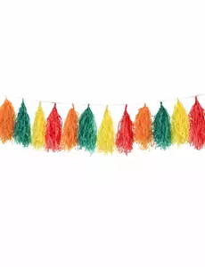 Tassel garland 16 pompoms 1.80 m