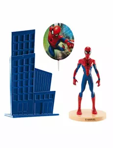 Spiderman 8,5 cm plastkaketoppersett