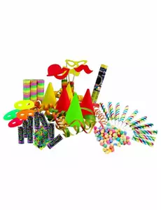 Neon festgavesett for 8 personer