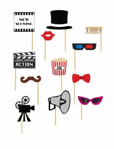 12-delers fotobokssett for kino