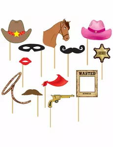 Cowboy fotobokssett 12 deler