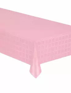 Pastellrosa damaskpapirduk 6 m