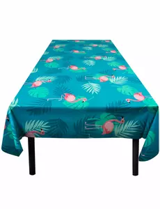 Tropical Flamingo Plastic Tablecloth 130 x 180 cm