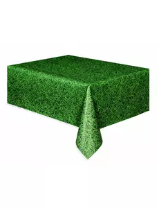 Grønn plastduk med gresseffekt 137 x 274 cm