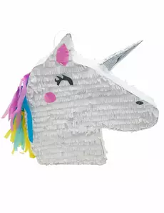 Kawaii enhjørningshode piñata 47 x 32 x 8 cm