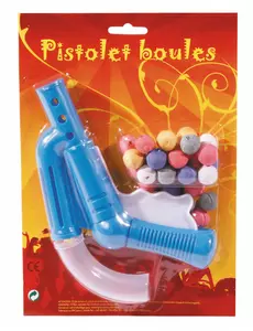Falsk pistol med 30 blåsepistolkuler