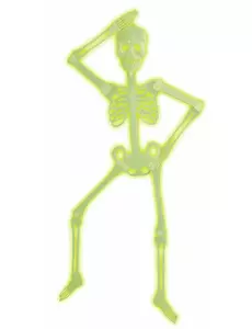 92 cm Halloween-leddskjelett som lyser i mørket