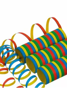 Multicolored serpentine roll 400 x 0.7cm