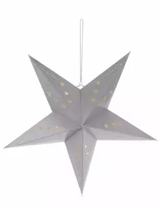 Grå stjernelykt 60 cm