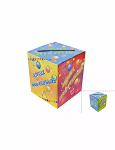 Fiesta bursdagsstemmeseddel i papp 20 x 23 cm