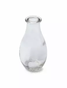 14 cm glassvase med én blomst