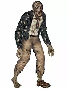 Halloween artikulert zombie 1,80 m