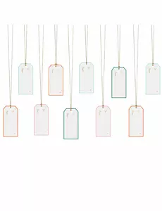 12 julepapplapper 9 x 4 cm