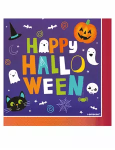 16 Halloween-venner papirservietter 33x33 cm