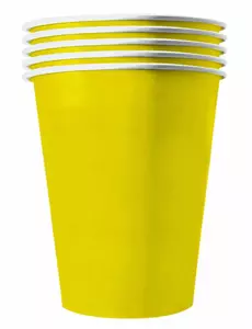 20 amerikanske gule resirkulerbare pappkopper 53 cl