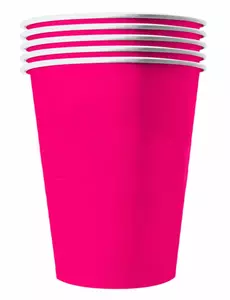 20 amerikanske rosa resirkulerbare pappkopper 53 cl