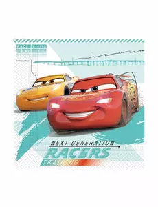 20 Cars 3 komposterbare papirservietter 33 x 33 cm