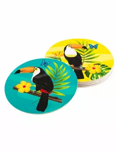 6 Tucan-pappbrikker 10 cm