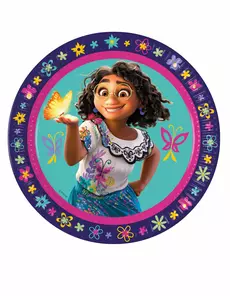 8 store Encanto papptallerkener 23 cm