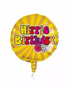 Hippie Bursdagsballong i aluminium 45 cm