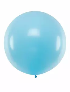 Kjempestor lyseblå ballong 1 m