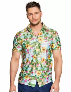 Voksen Hawaiisk paradisskjorte, Størrelse: Medium (50/52)