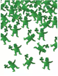 Grønn leprechaun bordkonfetti 42g