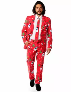 Herr Snømann Kostyme til Herrer Opposuits, Størrelse: Medium (EU 48-50)