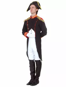 Napoleon-kostyme for menn, Størrelse: Medium