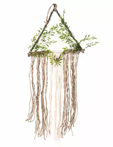 Plante- og jutelysdekorasjon 80 x 37 cm