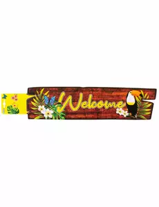 Velkommen tukan veggdekorasjon 60 x 13 cm