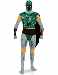 Boba Fett Star Wars Second Skin-kostyme til voksne, Størrelse: Medium