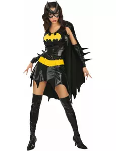 Klassisk Batgirl-kostyme for kvinner, Størrelse: X-Small