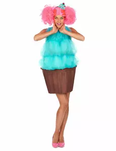 Turkis cupcake-kostyme for kvinner