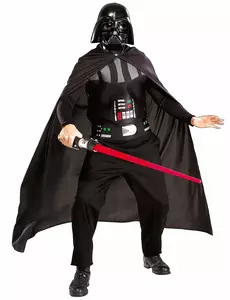 Star Wars Darth Vader-kostyme med lyssverd for voksne