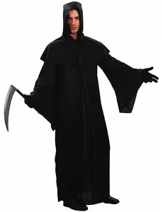 Grim Reaper-kostyme for menn, Størrelse: M/L