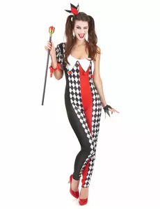 Joker-kostyme til kvinner, Størrelse: Small/Medium