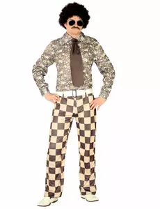 70s Mister Disco Costume for Men, Size: L(52-54)