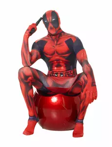 Klassisk Deadpool Morphsuit-kostyme for voksne, Størrelse: L(max 180 cm)