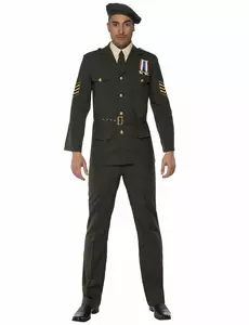 Herrekostyme for militæroffiser, Størrelse: Large