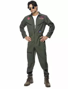 Top Gun-pilotkostyme til menn, Størrelse: M