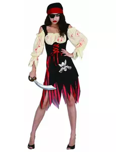 Halloween-kostyme for voksne, zombiepirater, kvinner