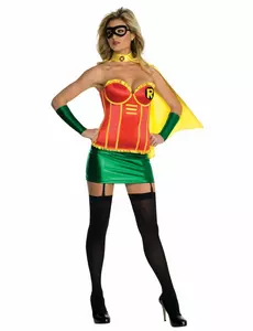 Sexy Robin-kostyme med bustier til kvinner