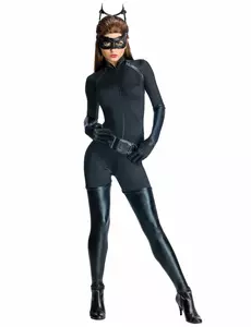 Sexy Catwoman The Dark Night Rises-kostyme til kvinner, Størrelse: X-Small